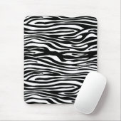 Zebra-Druck-Muster - Schwarzweiss Mousepad (Mit Mouse)