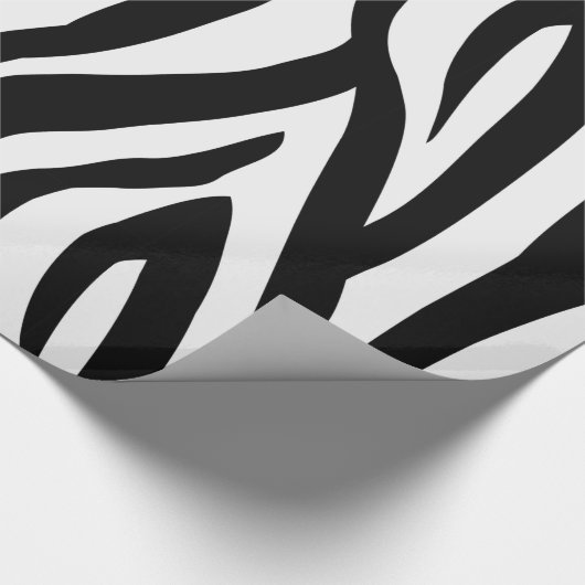 Zebra-Druck-Packpapier Geschenkpapier (Ecke)
