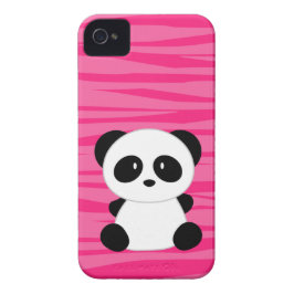 Zebra-Druck-Panda-Rosa iPhone 4 Fall Case-Mate iPhone Hülle