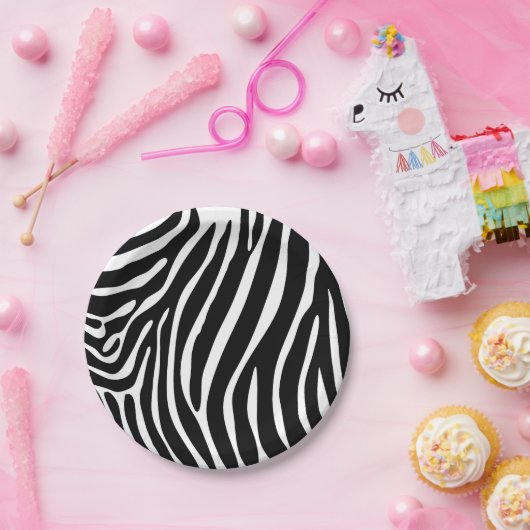 Zebra-Druck-Papier-Teller Pappteller (Party)
