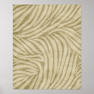 Zebra-Druck-Sand Poster