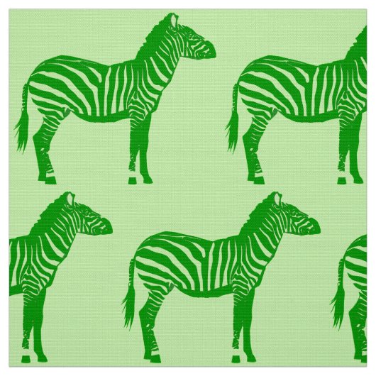 Zebra-Druck - Schatten des Limonen Grüns Stoff (Muster)