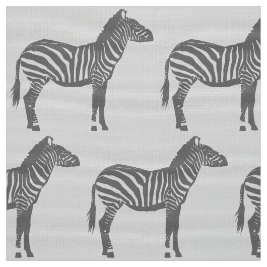 Zebra-Druck - Schatten von Grauem/von Grau Stoff (Muster)