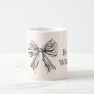 Zebra-Druck-Schleife Sei wild Kaffeetasse