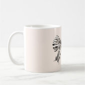Zebra-Druck-Schleife Sei wild Kaffeetasse (Links)