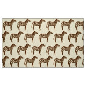 Zebra-Druck - schokoladenbraun und beige Stoff (Fat Quarter (45,7 x 55,9 cm))