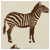 Zebra-Druck - schokoladenbraun und beige Stoff (Nahaufnahme)