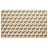 Zebra-Druck - schokoladenbraun und beige Stoff (Yard (91,4 cm))