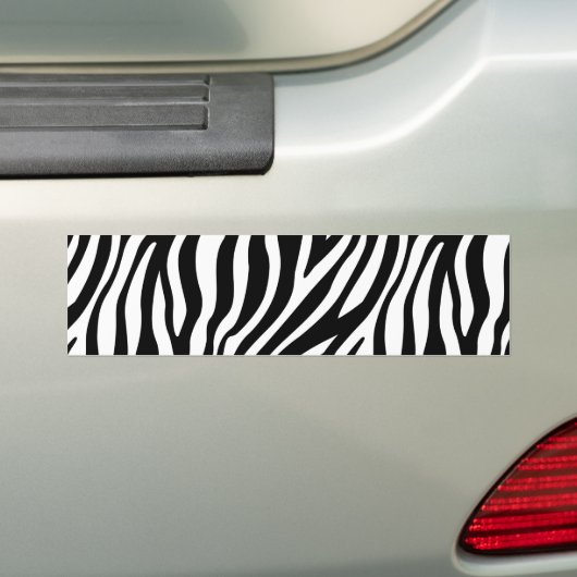 Zebra-Druck-Schwarzweiss-Streifen-Muster Autoaufkleber (Auf Auto)