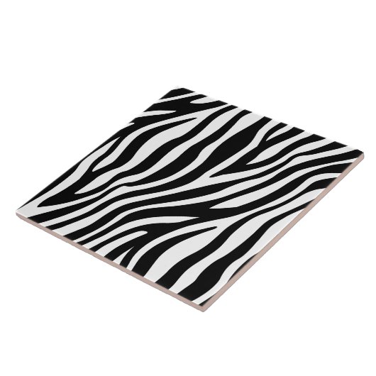 Zebra-Druck-Schwarzweiss-Streifen-Muster Fliese (Seite)
