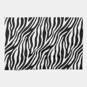 Zebra-Druck-Schwarzweiss-Streifen-Muster Handtuch (Horizontal)