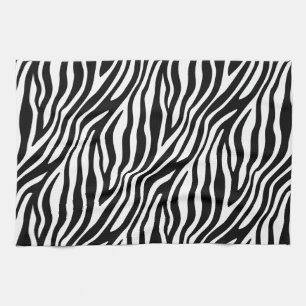 Zebra-Druck-Schwarzweiss-Streifen-Muster Handtuch
