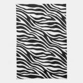 Zebra-Druck-Schwarzweiss-Streifen-Muster Handtuch (Vertikal)