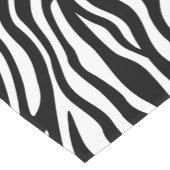 Zebra-Druck-Schwarzweiss-Streifen-Muster Kurzer Tischläufer (Ecke)