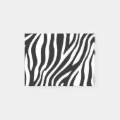 Zebra-Druck-Schwarzweiss-Streifen-Muster Post-it Klebezettel (Vorderseite)