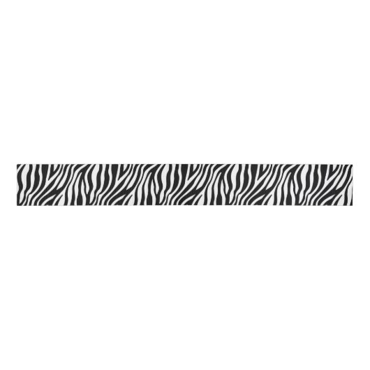 Zebra-Druck-Schwarzweiss-Streifen-Muster Ripsband (Vorderseite)