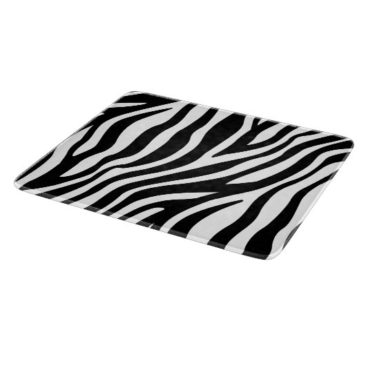 Zebra-Druck-Schwarzweiss-Streifen-Muster Schneidebrett (Ecke)