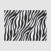 Zebra-Druck-Schwarzweiss-Streifen-Muster Seidenpapier (Vorderseite)