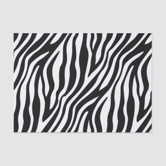 Zebra-Druck-Schwarzweiss-Streifen-Muster Seidenpapier (Vorderseite)