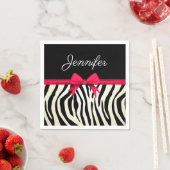 Zebra-Druck Serviette (Beispiel)