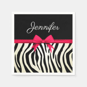 Zebra-Druck Serviette
