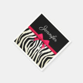 Zebra-Druck Serviette (Ecke)