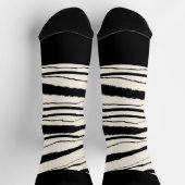 Zebra Druck Socken (Oben)