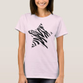 Zebra-Druck-Stern T-Shirt (Vorderseite)