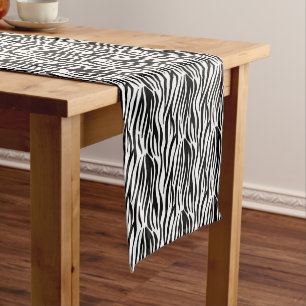 Zebra-Druck-Tabellen-Läufer Kurzer Tischläufer