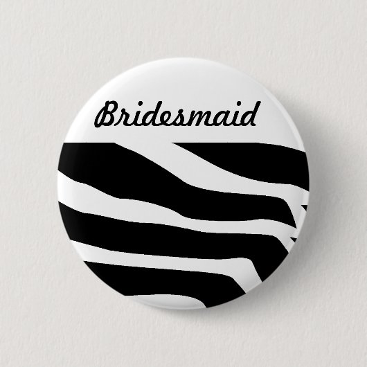 Zebra-Druck-Tier Button (Vorderseite)