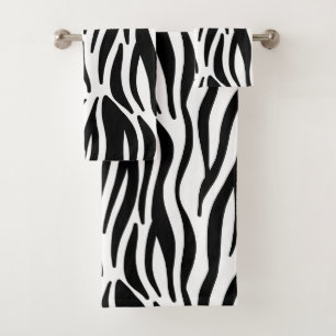 Zebra-Druck-Tuch-Set Badhandtuch Set