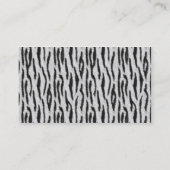 Zebra-Druck u. rosa Handtaschen-Mode-Visitenkarte Visitenkarte (Rückseite)