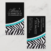 Zebra-Druck {vertikal}:: Visitenkarte (Vorne/Hinten)
