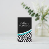 Zebra-Druck {vertikal}:: Visitenkarte (Stehend Vorderseite)