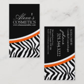 Zebra-Druck {vertikal}:: Visitenkarte (Vorne/Hinten)