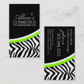 Zebra-Druck {vertikal}:: Visitenkarte (Vorne/Hinten)