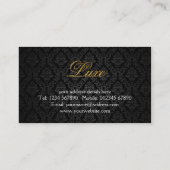 Zebra-Druck-Visitenkarte Visitenkarte (Rückseite)