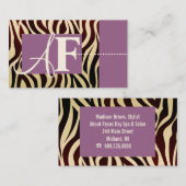 Zebra-Druck-Visitenkarten Visitenkarte (Vorne/Hinten)