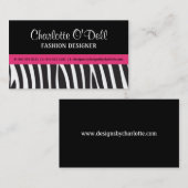 Zebra-Druck-Visitenkarten Visitenkarte (Vorne/Hinten)