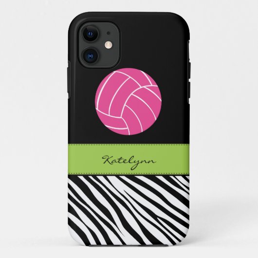 Zebra-Druck-Volleyball iPhone 5 Fall Case-Mate iPhone Hülle (Rückseite)