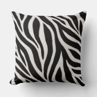 Zebra-Druck-Wurfkissen | Schwarz und Weiß Tier Kissen
