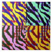 Zebra-Druck-Zuhause-Fliese Fliese (Vorderseite)