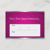 Zebra-Druckcosmetology-Verabredungs-Karte Terminkarte (Rückseite)