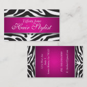 Zebra-Druckcosmetology-Visitenkarte Visitenkarte (Vorne/Hinten)