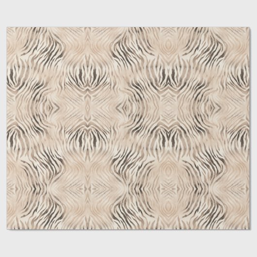 Zebra-Drucke, Jungle Safari-Tiere zum Thema Geschenkpapier (Flach)
