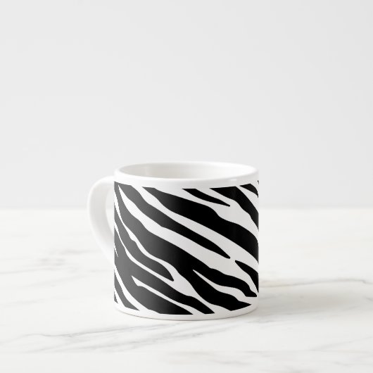 Zebra-Druckespresso-Tasse Espressotasse (Vorderseite Links)