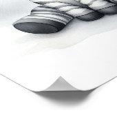 Zebra Dschungel Kinderzimmer Kunst, Dichtung und M Poster (Ecke)