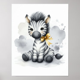 Zebra Dschungel Kinderzimmer Kunst, Dichtung und M Poster
