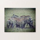 Zebra-Dschungel Puzzle (Horizontal)