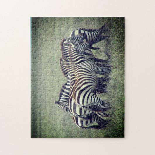 Zebra-Dschungel Puzzle (Vertikal)